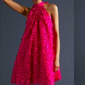 Eva Franco Halter Swing Mini Dress in Pink (Size 6)